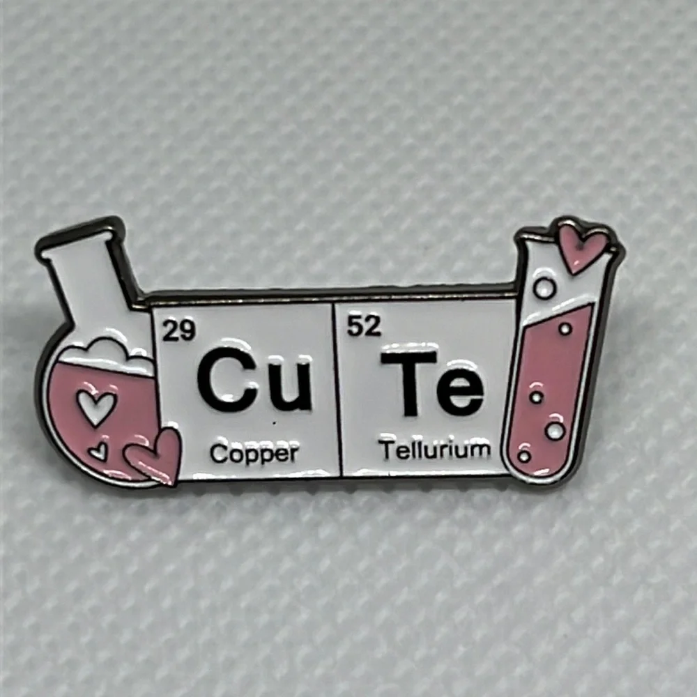 Chemistry Science Nerd brooch‎ lapel pin backpack pin hat pin